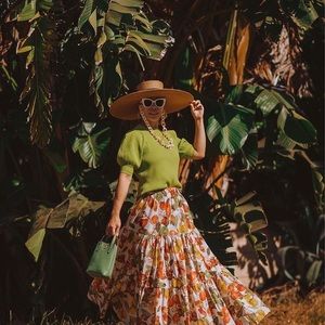 TED BAKER PUFF SLEEVE KNITTED TOP